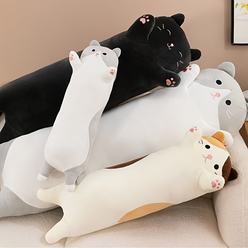 Long cat fat version, different colors different choices, living room decoration, throw pillows pillows a good choice, birthday gifts, holiday gifts