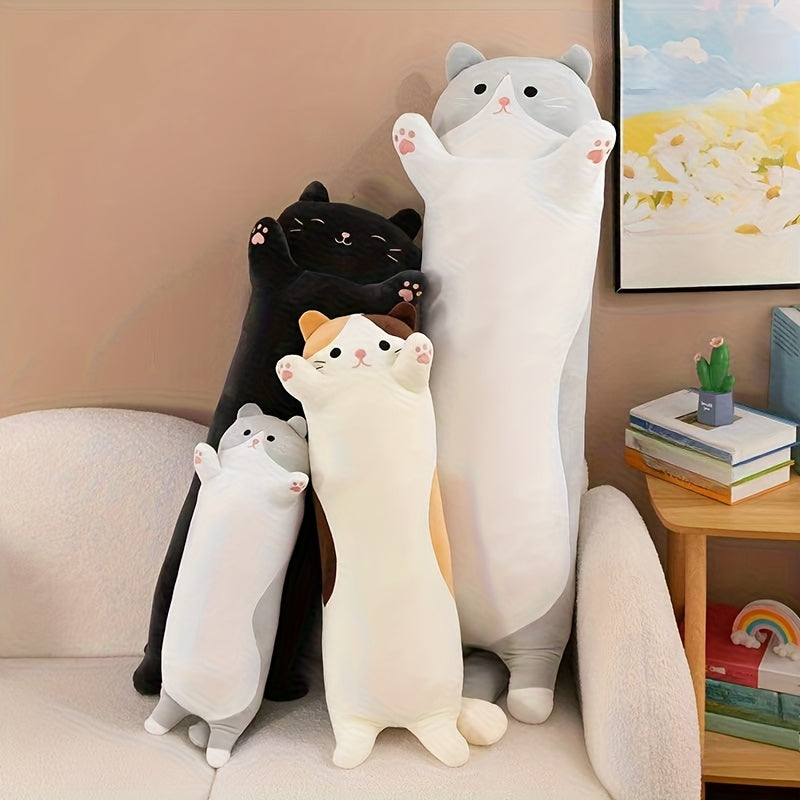 Long cat fat version, different colors different choices, living room decoration, throw pillows pillows a good choice, birthday gifts, holiday gifts