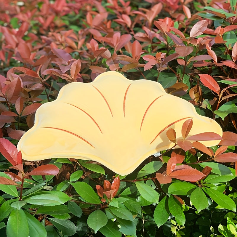 1pc Cute Ginkgo Leaf Shaped, Unique Pillow with Insert