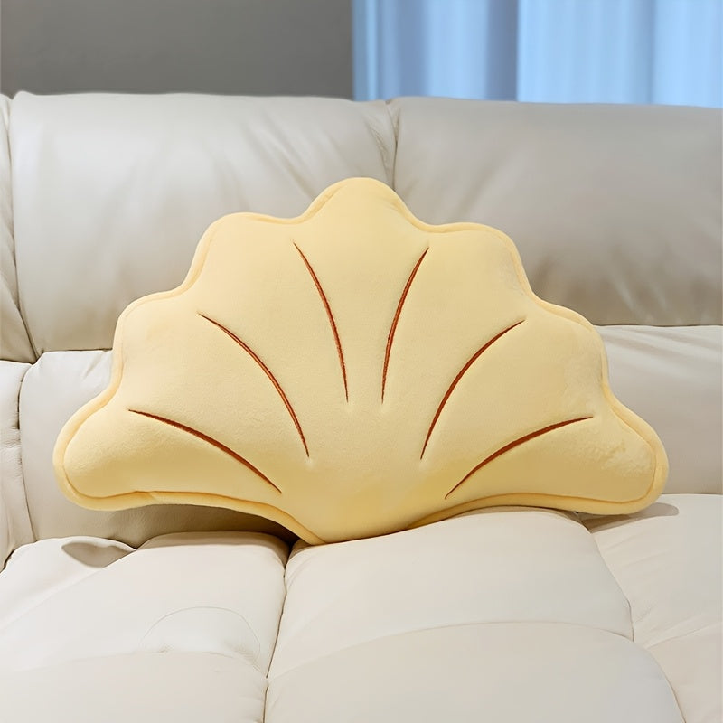 1pc Cute Ginkgo Leaf Shaped, Unique Pillow with Insert
