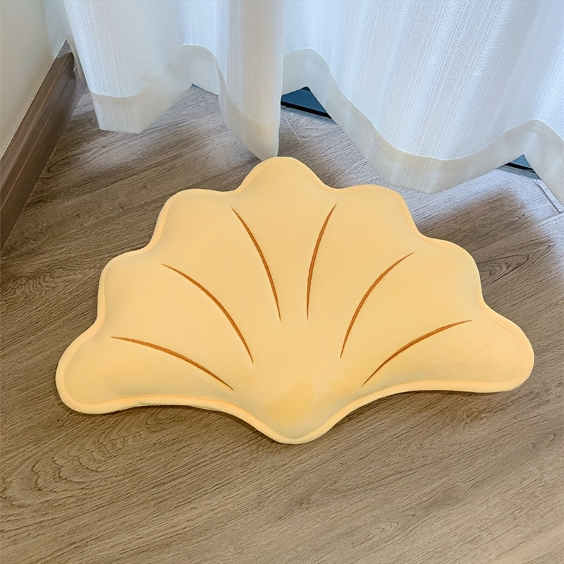 1pc Cute Ginkgo Leaf Shaped, Unique Pillow with Insert