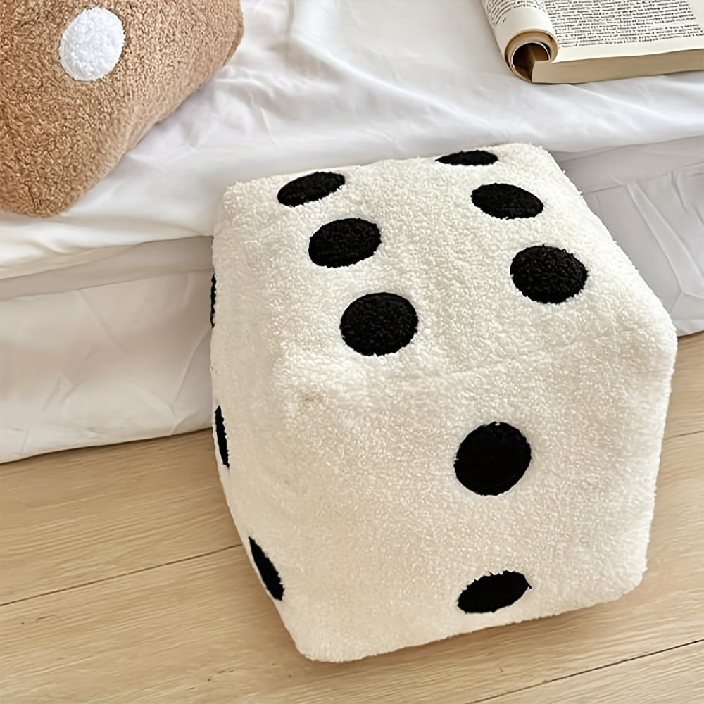 1pc, Soft Sofa Decorative Dice Throw Pillow, 7.87*7.87 Inches, Suitable for Living Room and Bedroom Couch, Home Decor Room Decoration, Removable