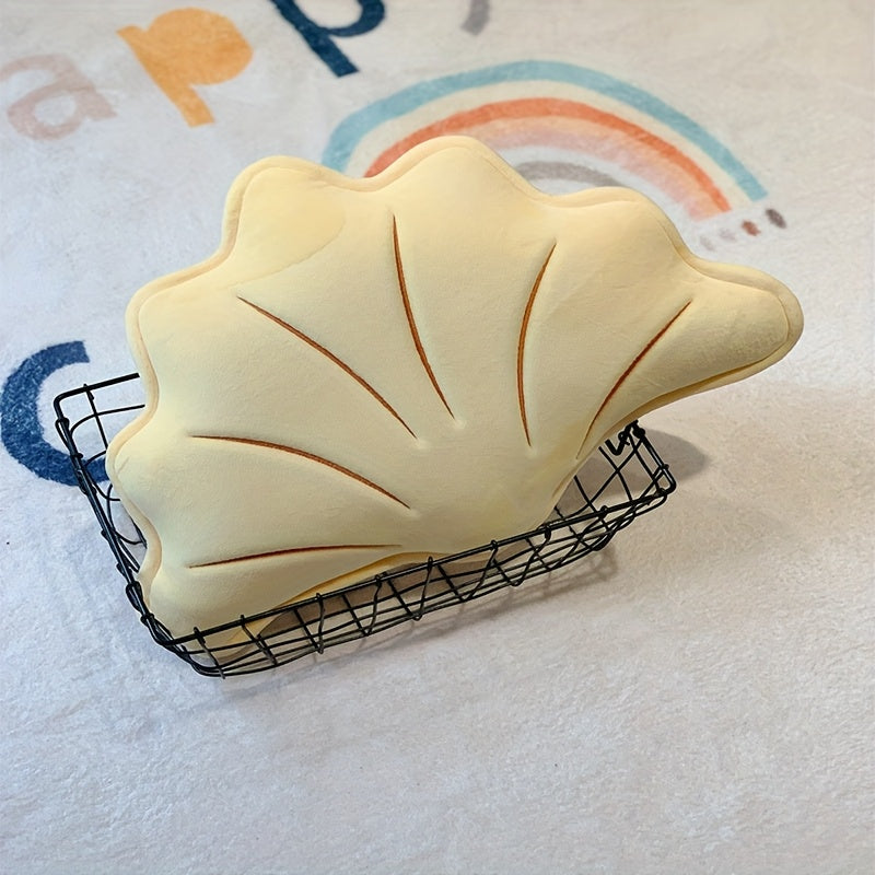 1pc Cute Ginkgo Leaf Shaped, Unique Pillow with Insert