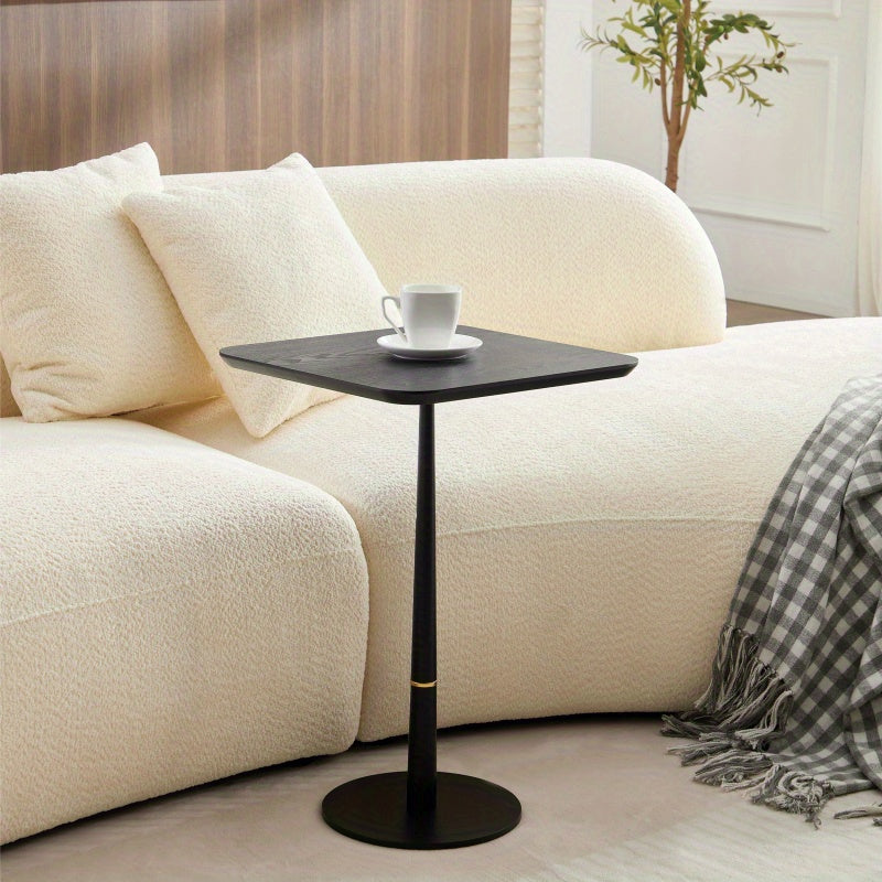 With Metal Feet Square Located in Living Space And Lounge Area Coffee Table Computer Desk Black 15.74D X23.77Hsuitable for Living Room Furniture