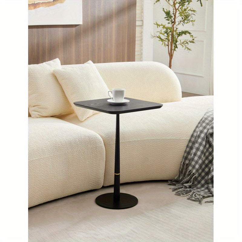 With Metal Feet Square Located in Living Space And Lounge Area Coffee Table Computer Desk Black 15.74D X23.77Hsuitable for Living Room Furniture