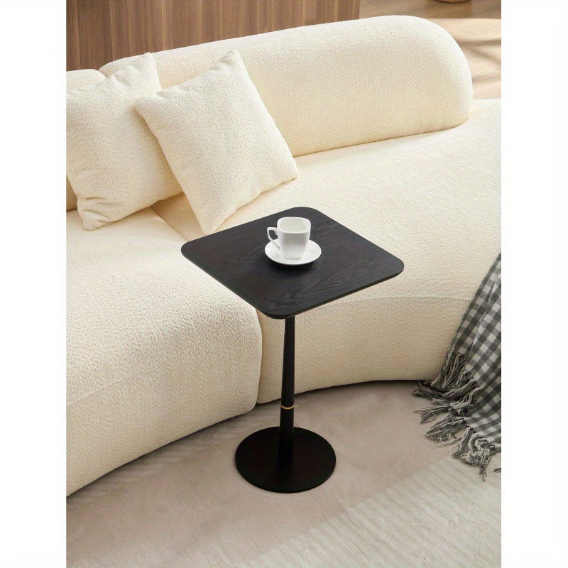 With Metal Feet Square Located in Living Space And Lounge Area Coffee Table Computer Desk Black 15.74D X23.77Hsuitable for Living Room Furniture