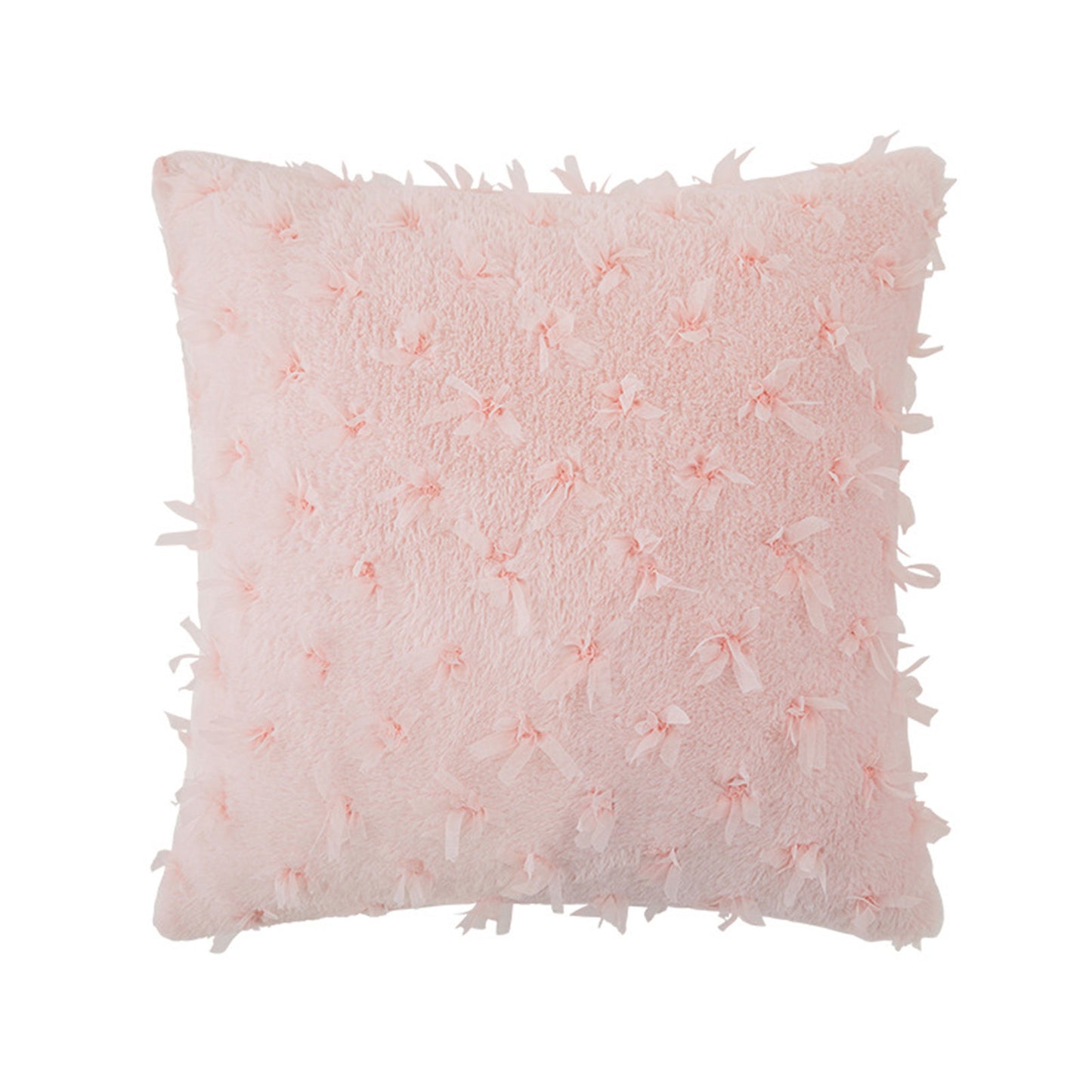 Rabbit Down Embroidered Pillow, Imitation Rabbit Fur, Soft Ins, Bay Window Cushion, Sofa, Plush Pillowcase