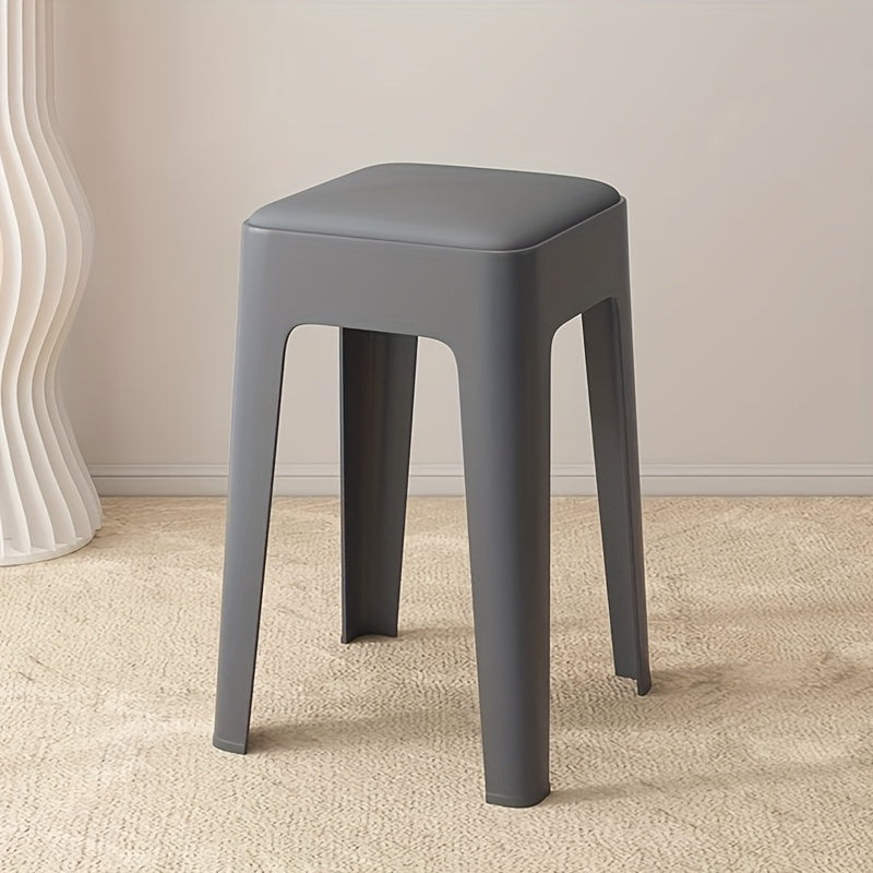 2 Pack Padded Chair, Make Up Vanity Stool, Chair For Makeup Vanity, Thick Seat With Rounded Corners And Polygonal Structure, Providing Stable Support, Suitable For Living Rooms And Bedrooms