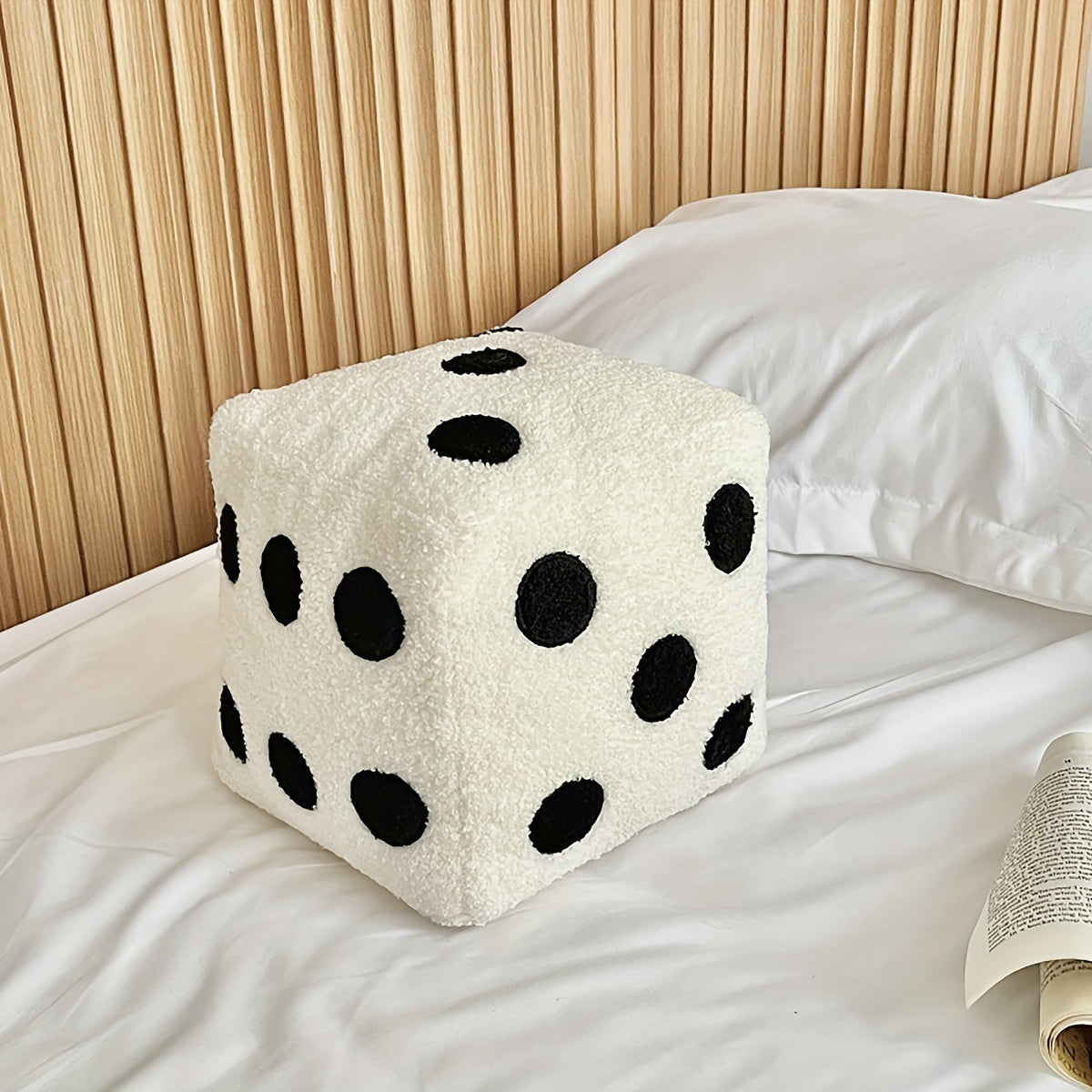1pc, Soft Sofa Decorative Dice Throw Pillow, 7.87*7.87 Inches, Suitable for Living Room and Bedroom Couch, Home Decor Room Decoration, Removable