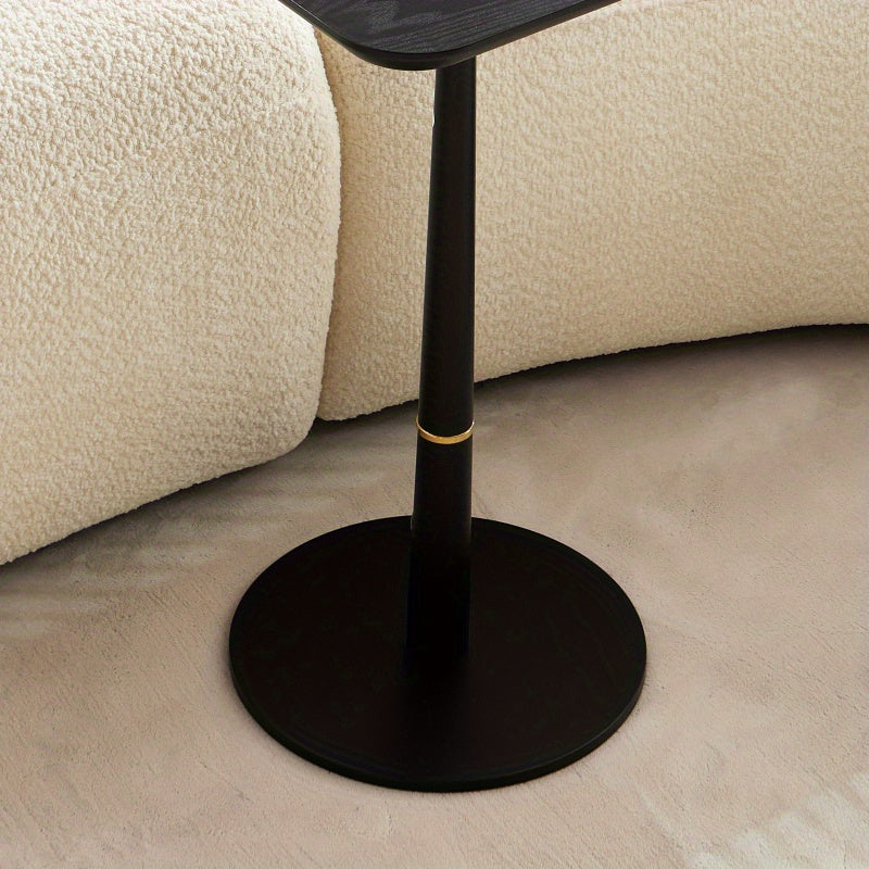 With Metal Feet Square Located in Living Space And Lounge Area Coffee Table Computer Desk Black 15.74D X23.77Hsuitable for Living Room Furniture