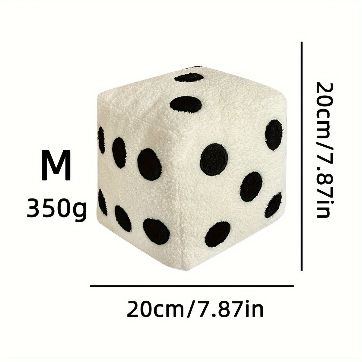 1pc, Soft Sofa Decorative Dice Throw Pillow, 7.87*7.87 Inches, Suitable for Living Room and Bedroom Couch, Home Decor Room Decoration, Removable